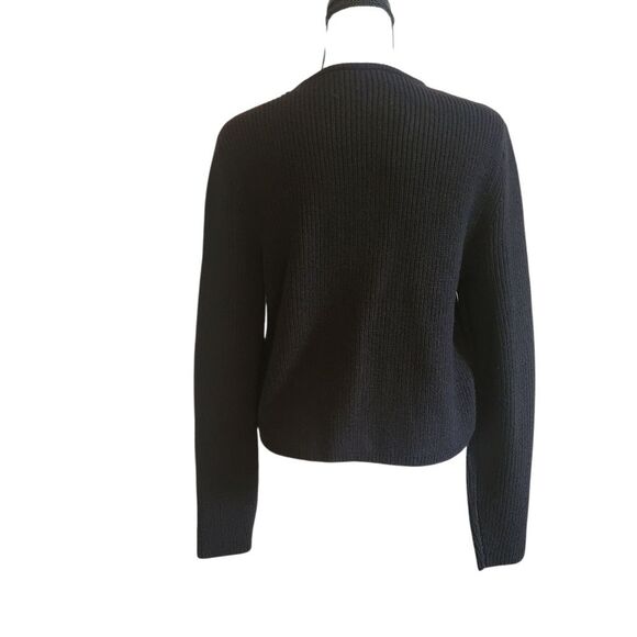 Ann Taylor Black Open Front Cardigan, Sz. S - Picture 3 of 8